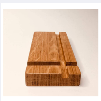 Natural Wooden Smartphone Holder | Minimalist Bamboo Stand for iPhone, Samsung, Oppo