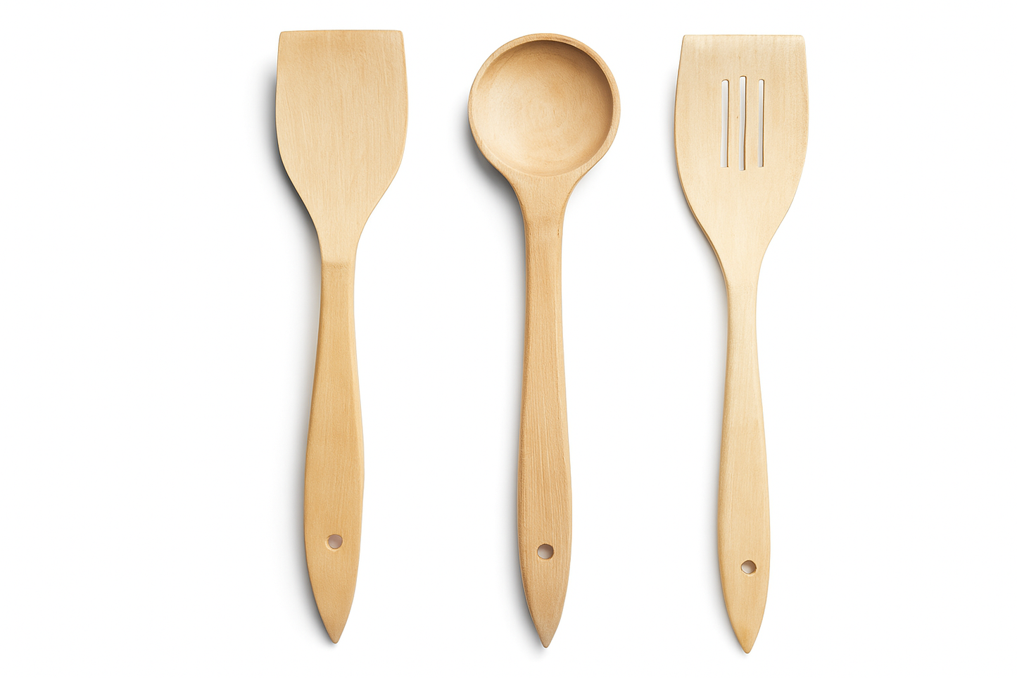 3 piece wooden spoon set | wooden cooking spoon 3 piece