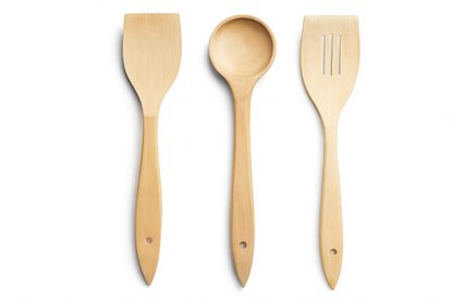 3 piece wooden spoon set | wooden cooking spoon 3 piece