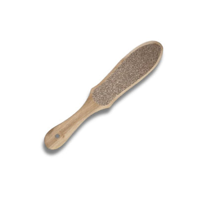 Wooden Foot Filer with Dual-Sided Coarse Surface – Pedicure Scraper & Callus Remover for Hard & Dead Skin | Wooden Handle Foot Scrubber