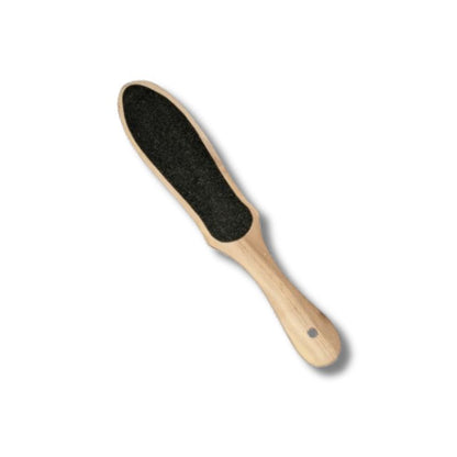 Wooden Foot Filer with Dual-Sided Coarse Surface – Pedicure Scraper & Callus Remover for Hard & Dead Skin | Wooden Handle Foot Scrubber