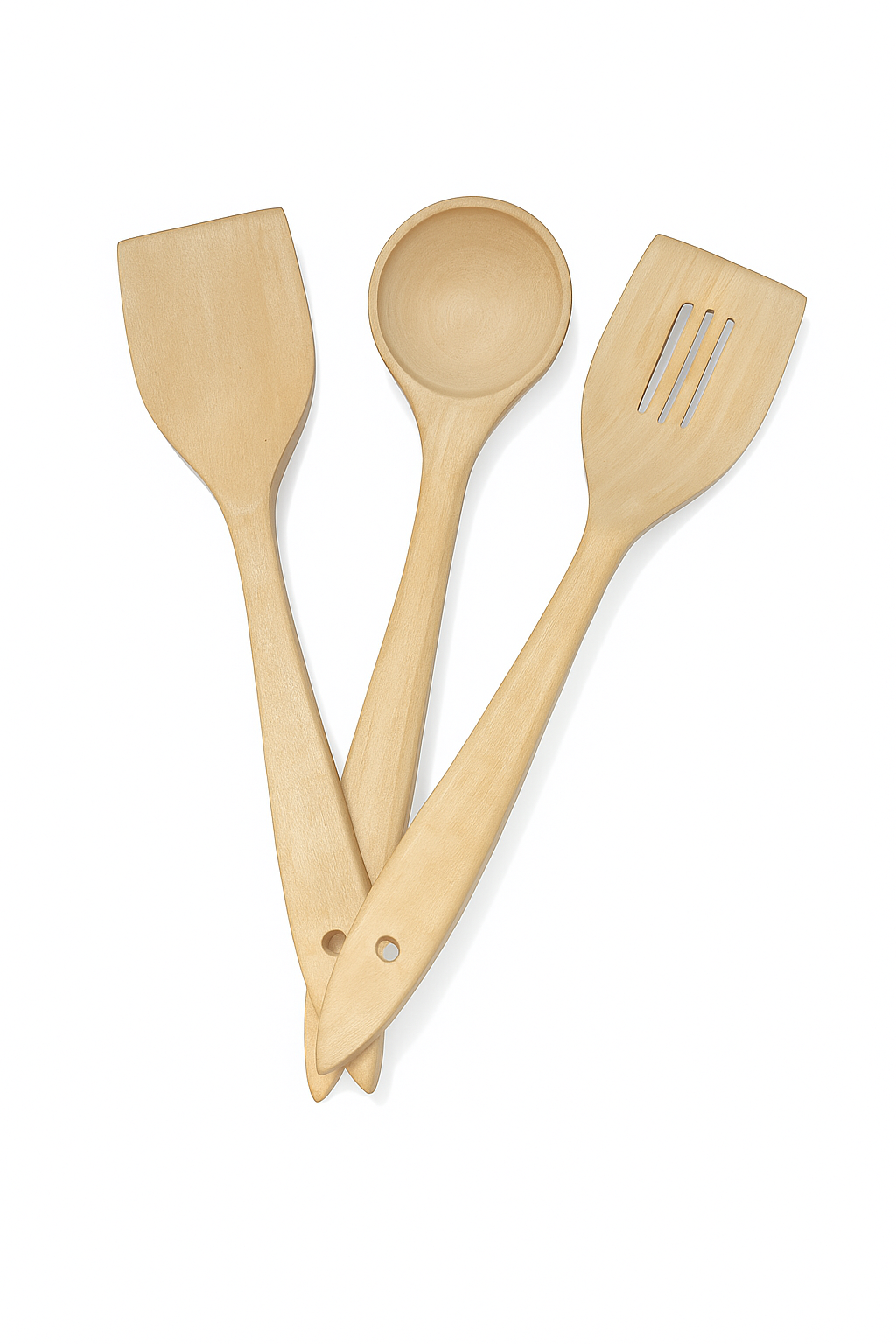 3 piece wooden spoon set | wooden cooking spoon 3 piece